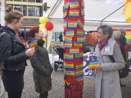 Frauenstreikcafe, Bonn Markt